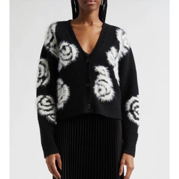 Cinq à Sept Aerin Abstract Floral Long Sleeve Sweater size XS - Picture 1 of 10